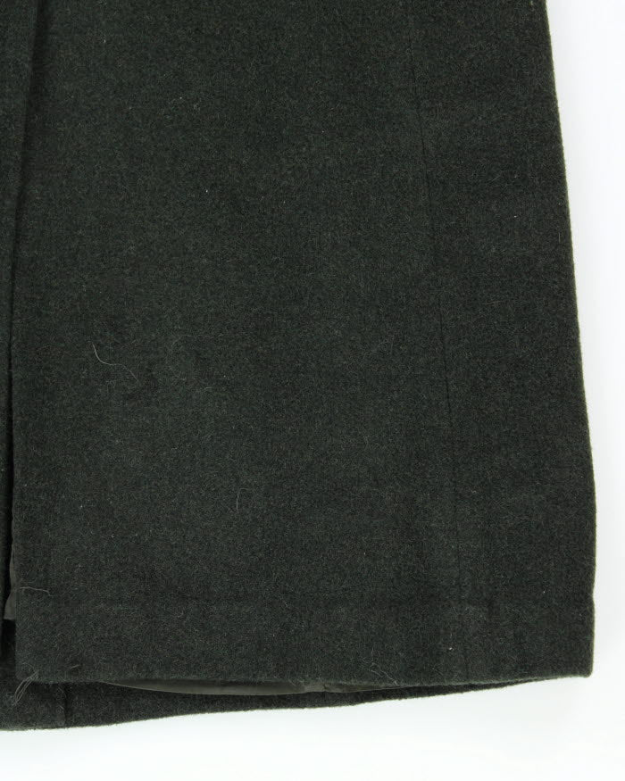 Vintage 90s Forest Green Wool Blend Coat - M