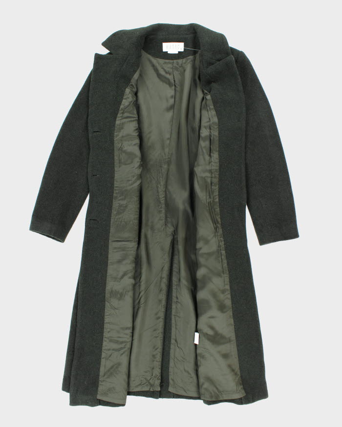 Vintage 90s Forest Green Wool Blend Coat - M