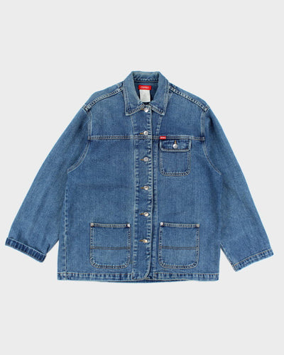 Vintage Y2K Esprit Multi Pocket Boxy Denim Jacket - M