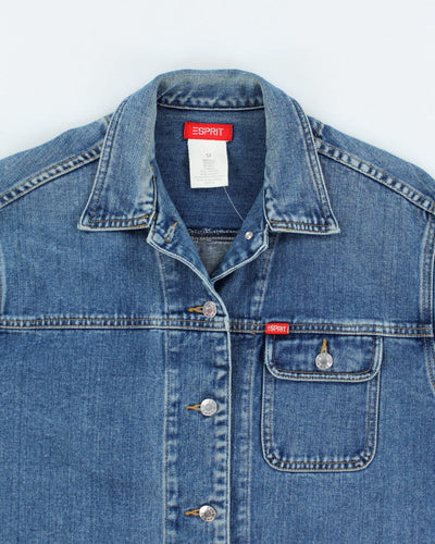 Vintage Y2K Esprit Multi Pocket Boxy Denim Jacket - M