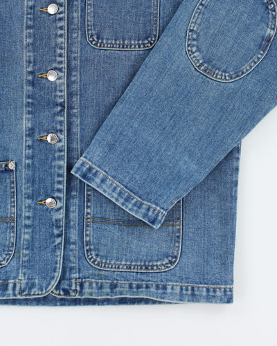 Vintage Y2K Esprit Multi Pocket Boxy Denim Jacket - M