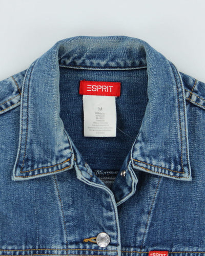 Vintage Y2K Esprit Multi Pocket Boxy Denim Jacket - M