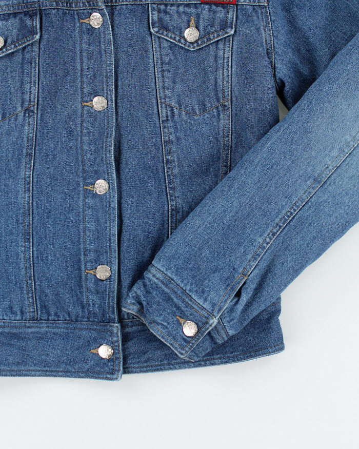 Vintage Y2K Women's Shank Faux Fur Lined Denim Jacket - M