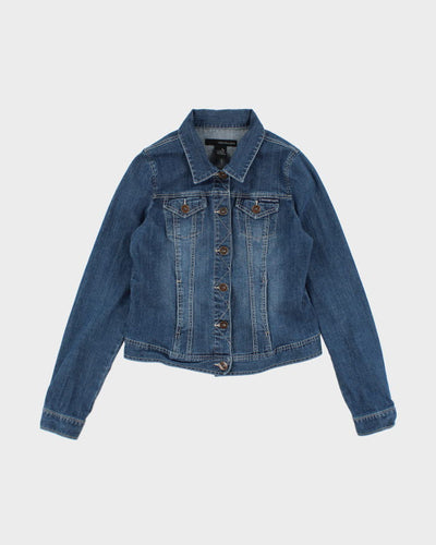 Vintage Y2K Women's Calvin Klein Dark Wash Denim Jacket - L