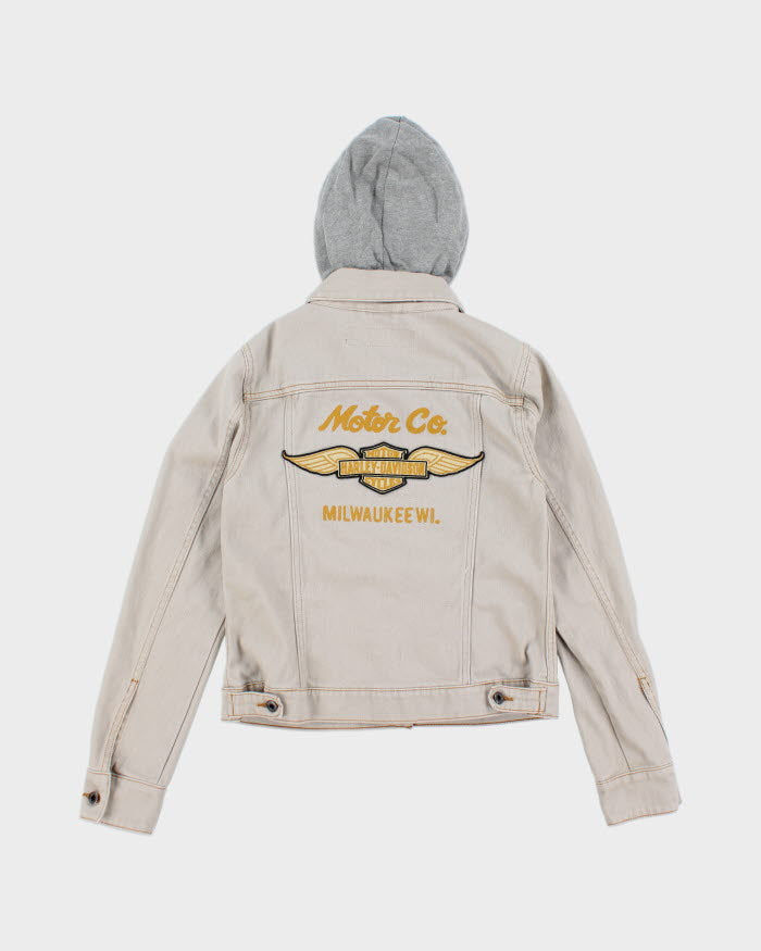 Vintage Y2K Women's Harley Davidson Hooded Jacket - XS