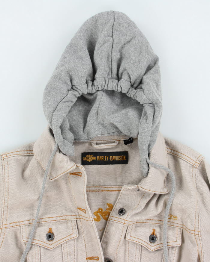 Vintage Y2K Women's Harley Davidson Hooded Jacket - XS