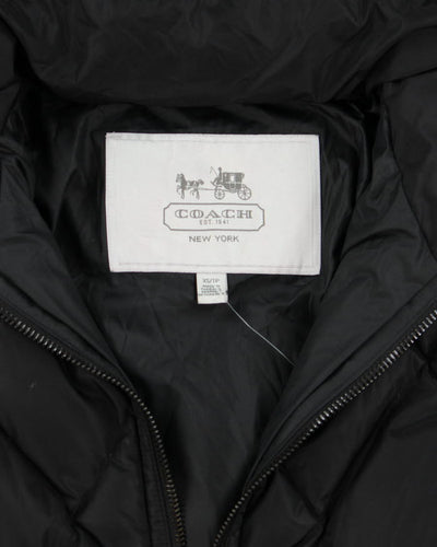 Vintage Y2K Coach Insulated Hooded Puffer Jacket - XS