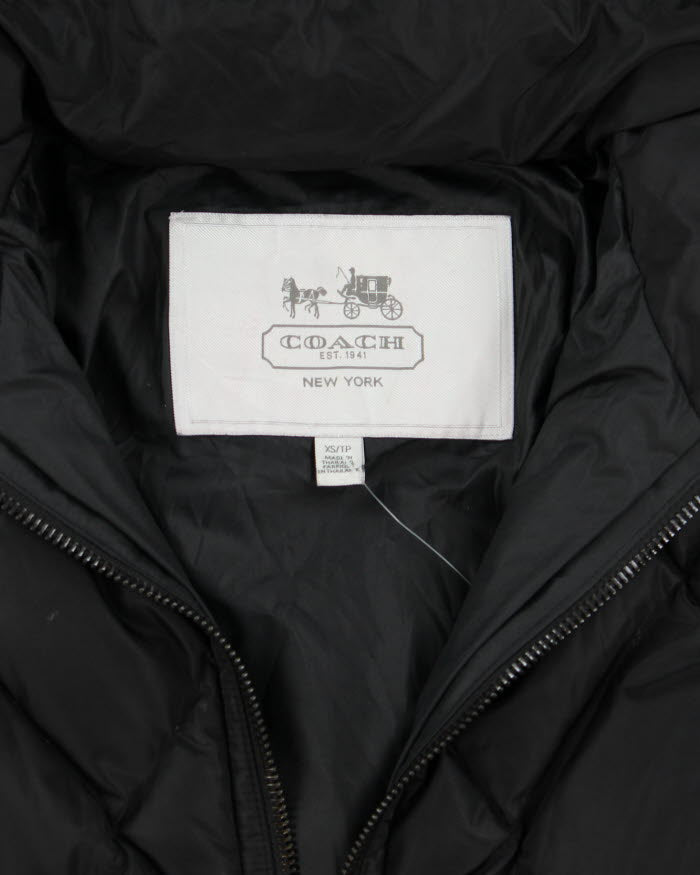 Vintage Y2K Coach Insulated Hooded Puffer Jacket - XS