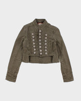 Vintage Women's Parade Style Button Up Jacket - XXS