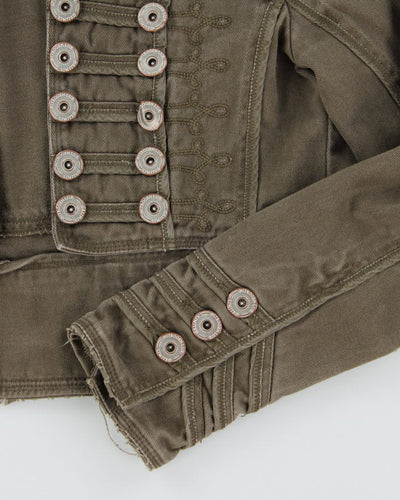 Vintage Women's Parade Style Button Up Jacket - XXS