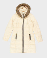 Vintage Y2K Women's Guess Hooded Puffer Jacket - S