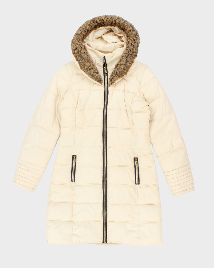 Vintage Y2K Women's Guess Hooded Puffer Jacket - S