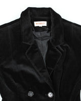 Vintage 90s Wanko Velvet Blazer - XS