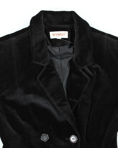 Vintage 90s Wanko Velvet Blazer - XS