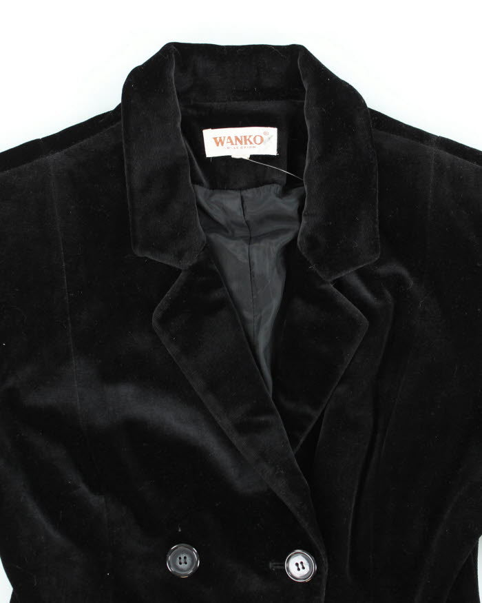 Vintage 90s Wanko Velvet Blazer - XS