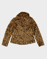 Banana Republic Leopard Print Faux Fur Jacket - S