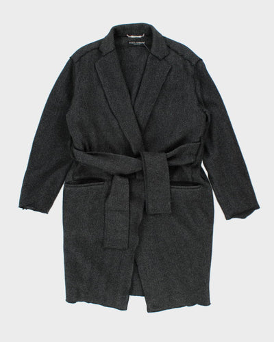 Dolce & Gabbana Grey Wool Coat - L