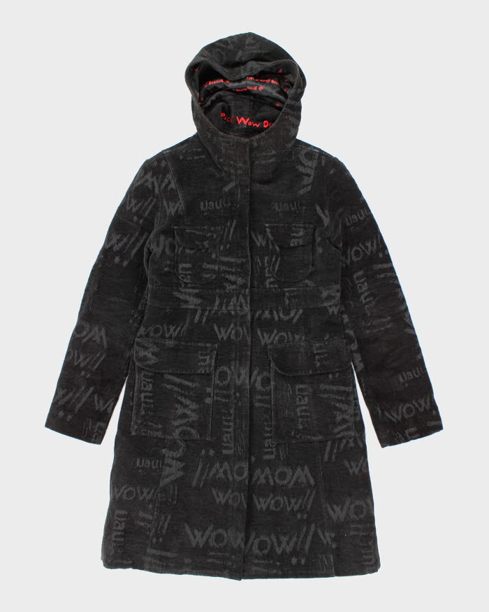 Y2k 00s Desigaul Hooded Coat - S