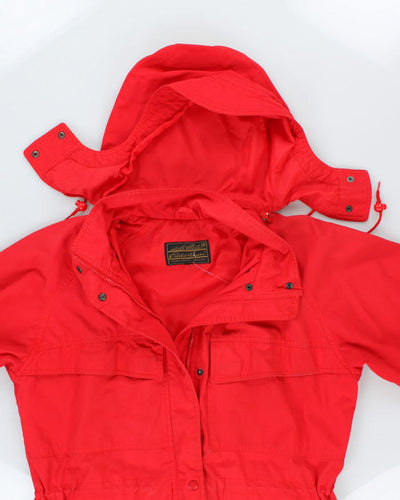 Vintage Women's Eddie Bauer Hooded Multi Pocket Jacket - L