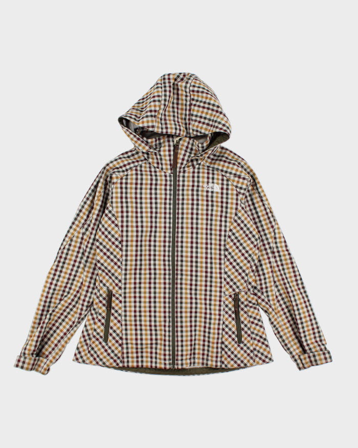 Vintage Women's The North Face Patterned Sherpa Lined Hooded Jacket - L
