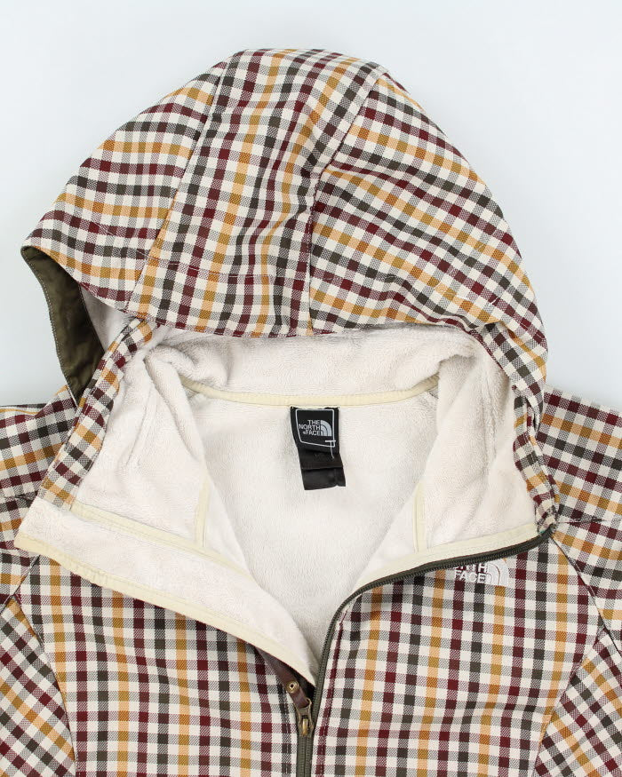 Vintage Women's The North Face Patterned Sherpa Lined Hooded Jacket - L