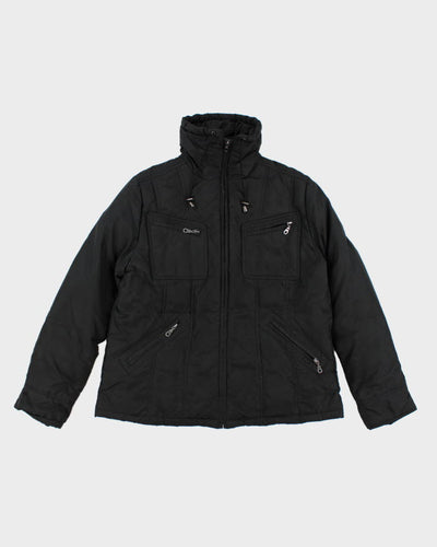 Vintage Y2K Women's DKNY Multi Pocket Hooded Jacket - L