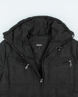 Vintage Y2K Women's DKNY Multi Pocket Hooded Jacket - L