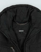 Vintage Y2K Women's DKNY Multi Pocket Hooded Jacket - L