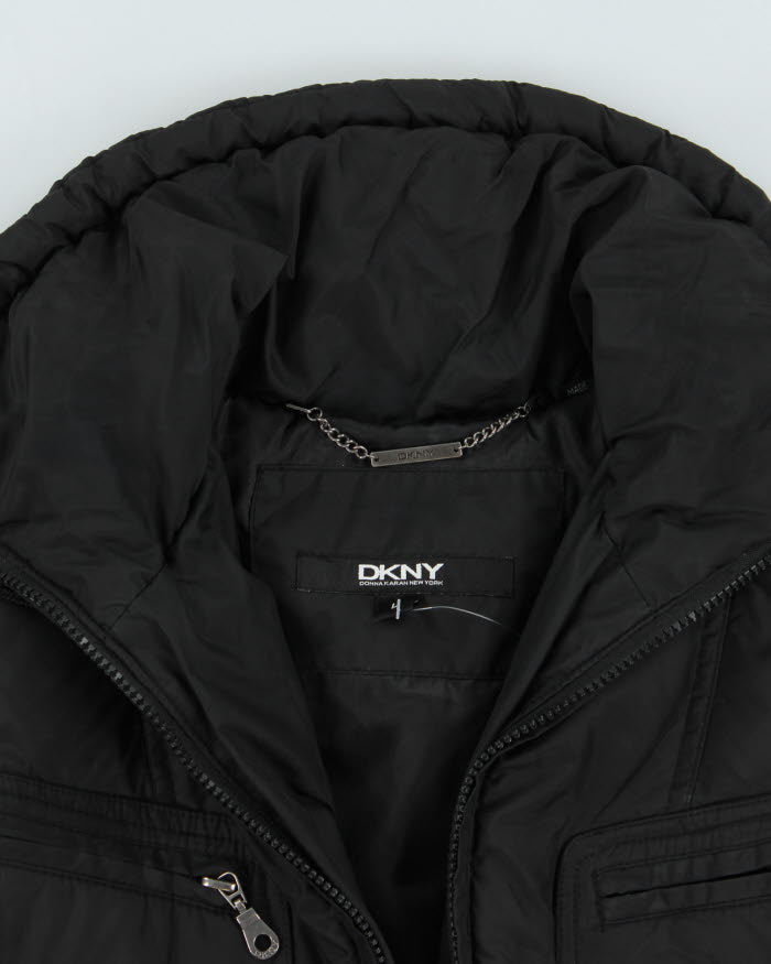 Vintage Y2K Women's DKNY Multi Pocket Hooded Jacket - L