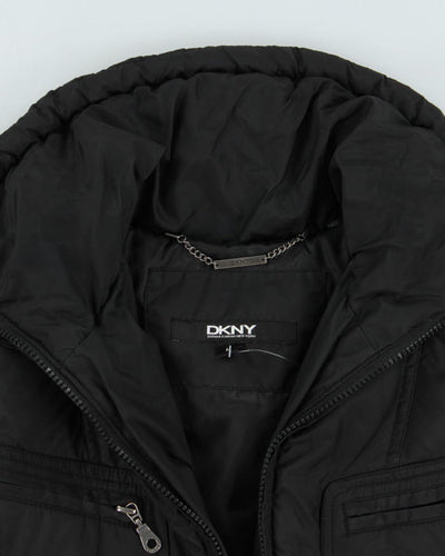 Vintage Y2K Women's DKNY Multi Pocket Hooded Jacket - L