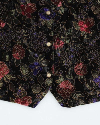 Vintage Fairset Velvet Embroidered - M