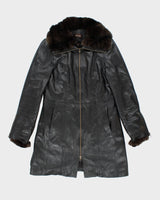 Vintage Danier Leather Long Jacket - M