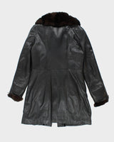 Vintage Danier Leather Long Jacket - M