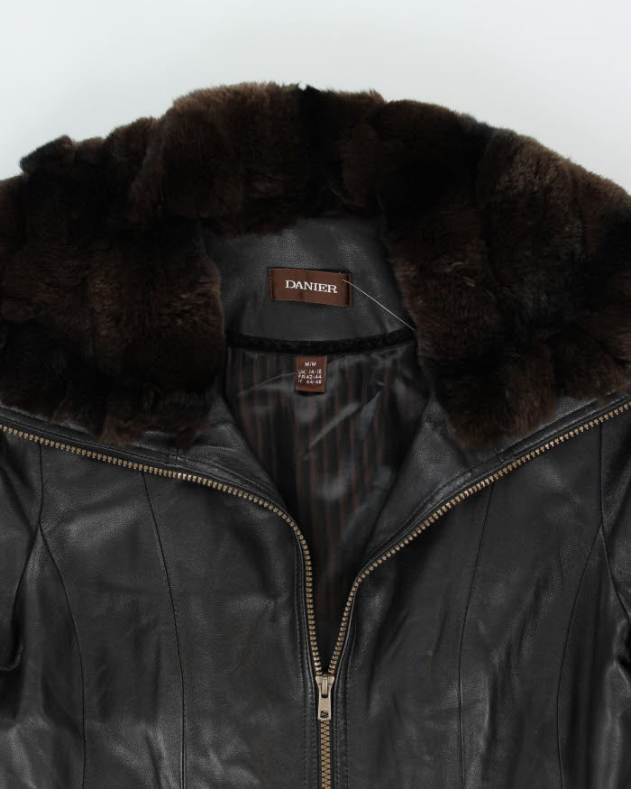 Vintage Danier Leather Long Jacket - M