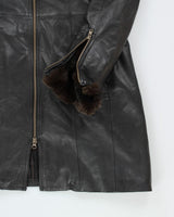 Vintage Danier Leather Long Jacket - M