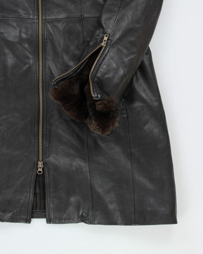 Vintage Danier Leather Long Jacket - M