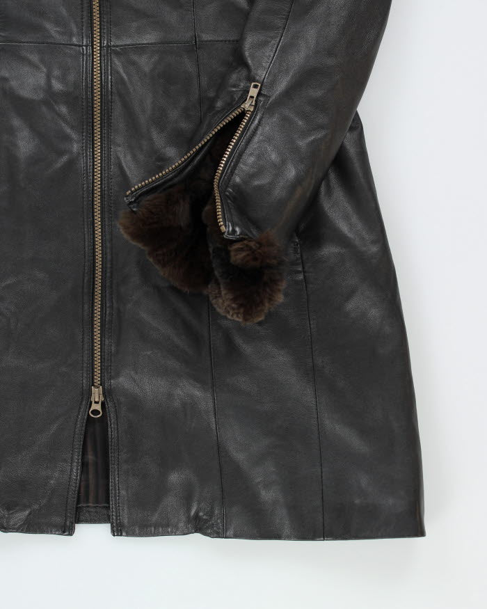 Vintage Danier Leather Long Jacket - M
