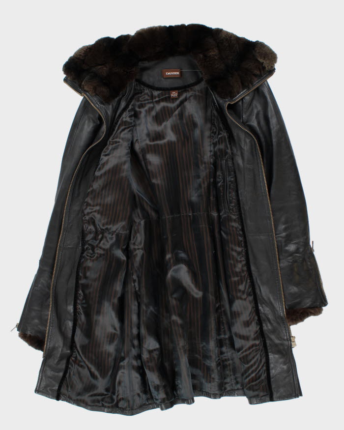 Vintage Danier Leather Long Jacket - M