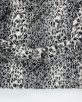 Y2k 00s Le Chateau Leopard Print Faux Fur Coat - L