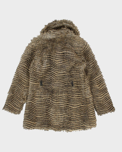 Y2k 00s Buffalo Faux Fur Coat - M