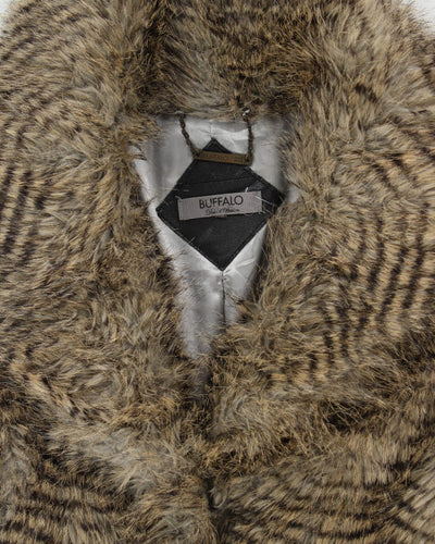 Y2k 00s Buffalo Faux Fur Coat - M