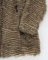 Y2k 00s Buffalo Faux Fur Coat - M