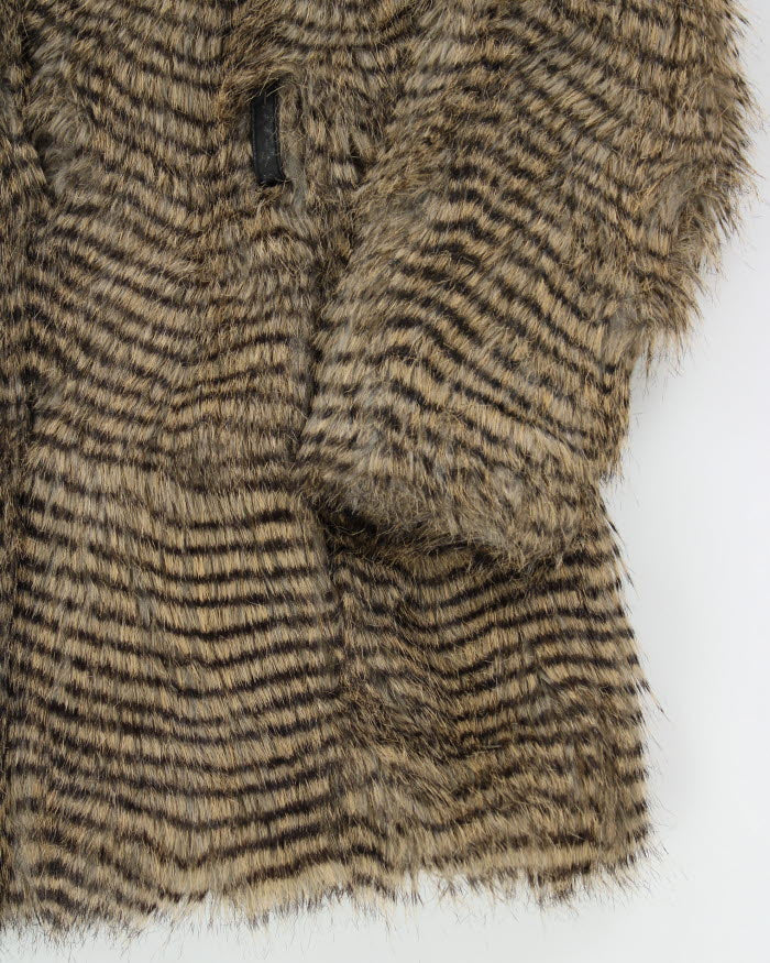 Y2k 00s Buffalo Faux Fur Coat - M