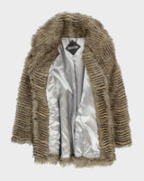 Y2k 00s Buffalo Faux Fur Coat - M