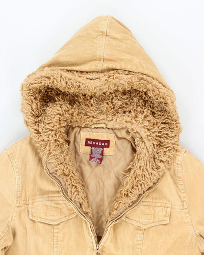 Y2k 00s Nevada Corduroy Hooded Jacket - M