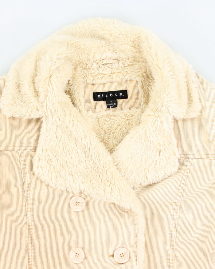 Y2k 00s Giacca Corduroy Jacket - M