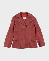 Vintage Neto Red Leather Jacket - S