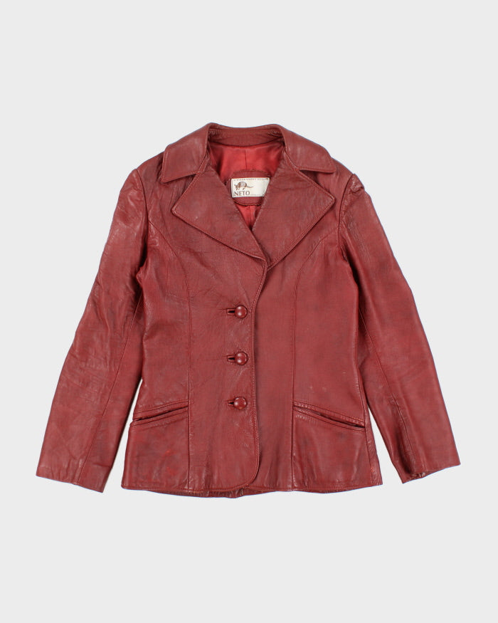 Vintage Neto Red Leather Jacket - S