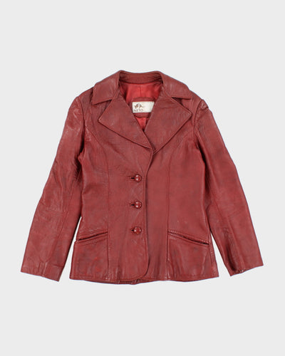 Vintage Neto Red Leather Jacket - S