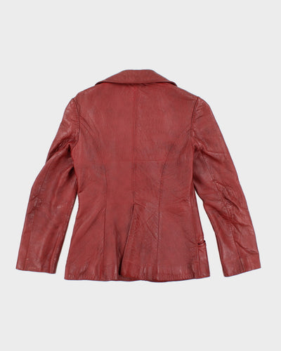 Vintage Neto Red Leather Jacket - S